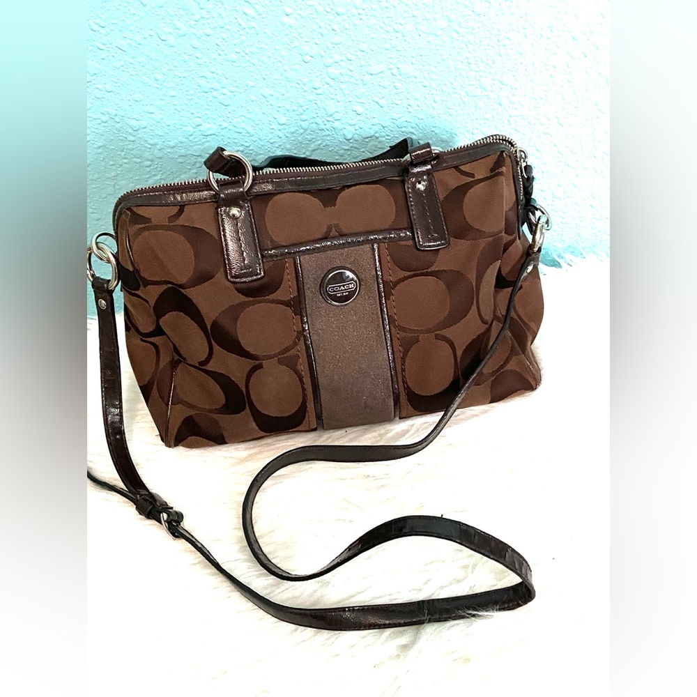 Classic Coach bag with shoulder strap